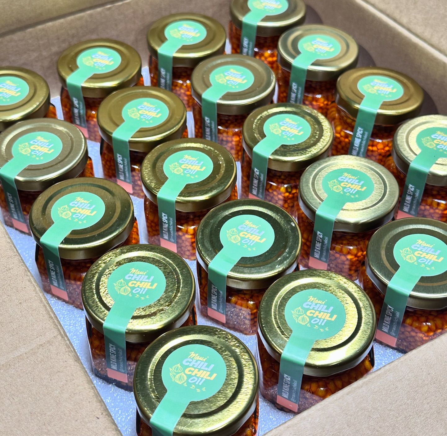 top view of multiple jars of bubu arare