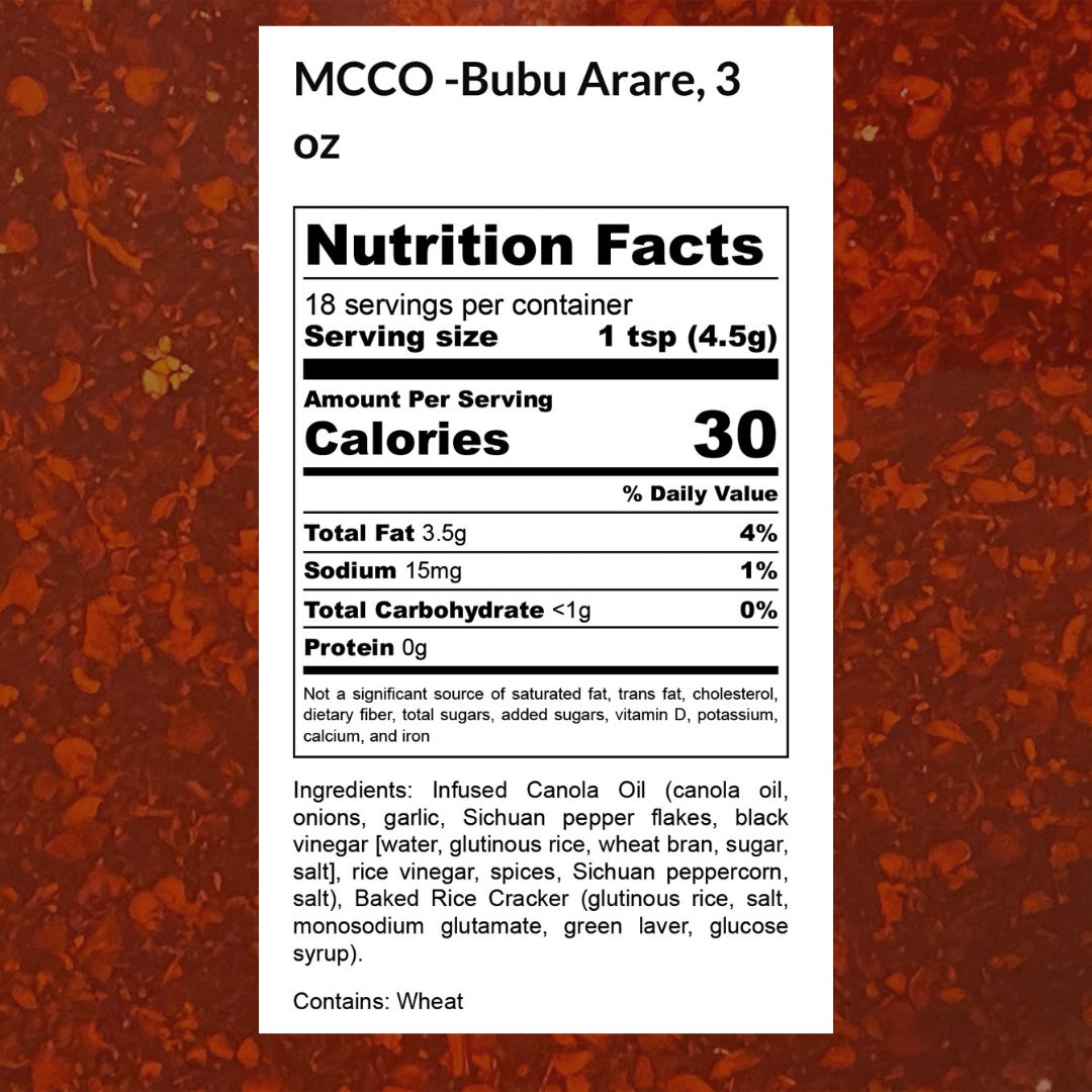 Bubu Arare Chili Oil